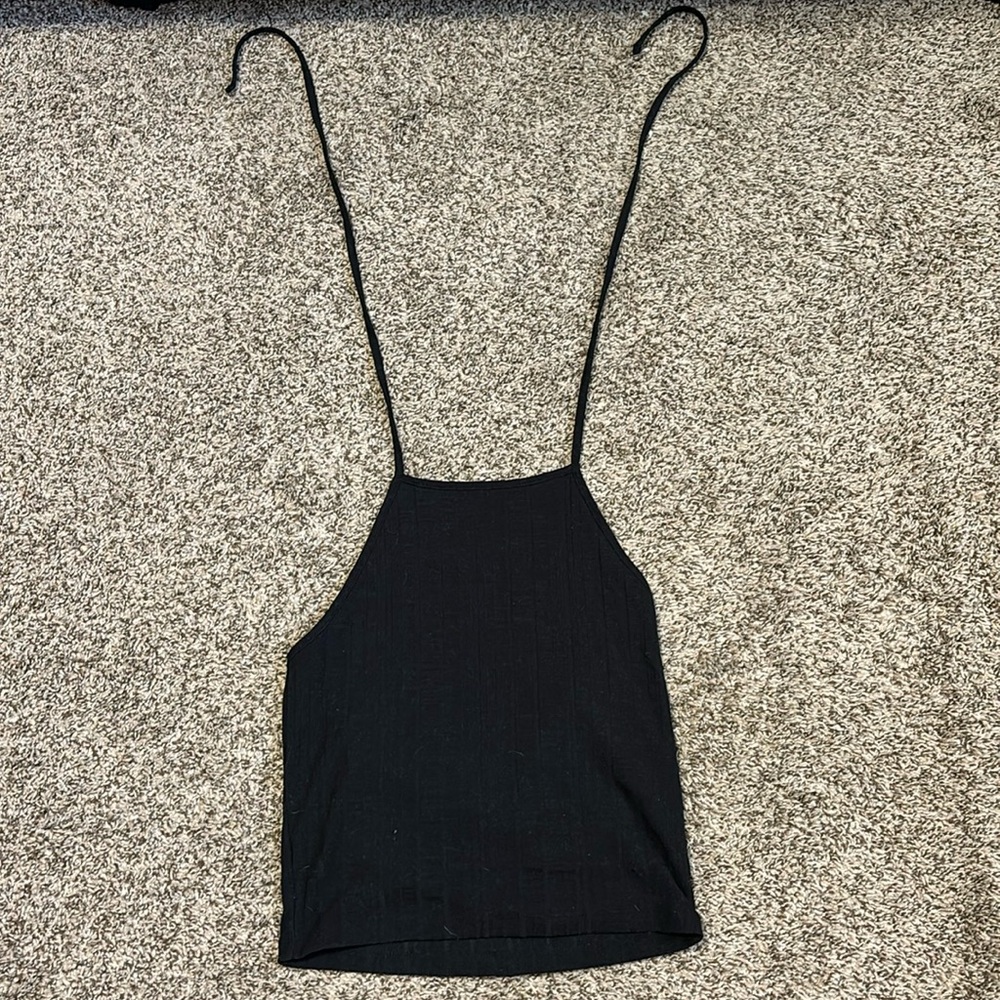 Black Halter Top size medium